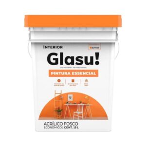 TINTA ACRÍLICA FOSCO PINTURA ESSENCIAL BRANCO 15 L. GLASU