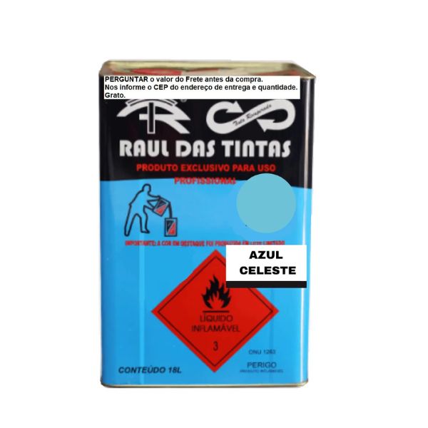 TINTA ESMALTE RECUPERADA 18 L. AZUL CELESTE