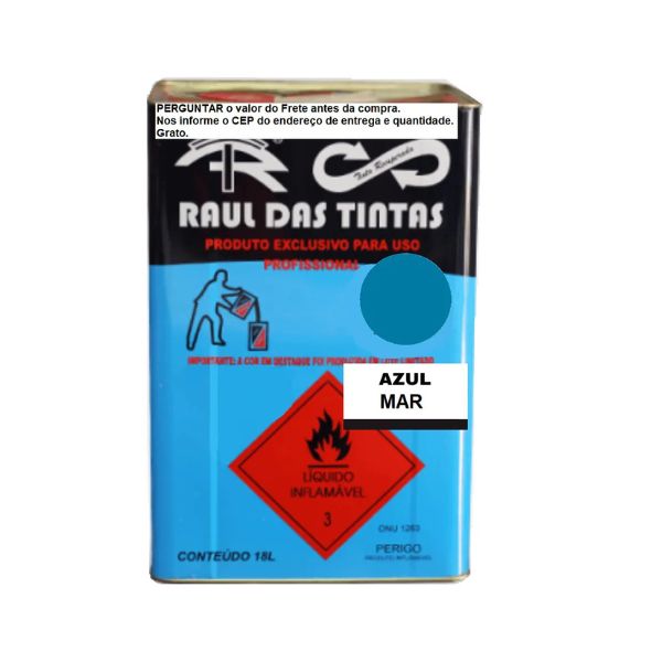 TINTA ESMALTE RECUPERADA 18L. AZUL MAR