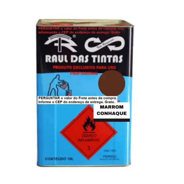 TINTA ESMALTE RECUPERADA RAUL 18 L. MARROM CONHAQUE