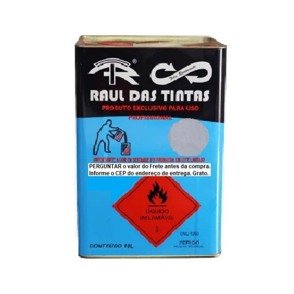 TINTA ESMALTE RECUPERADA PLATINA 18 L.