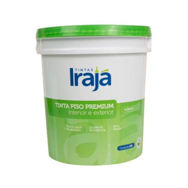 TINTA PISO PREMIUM IRAJA BRANCA 18 L.
