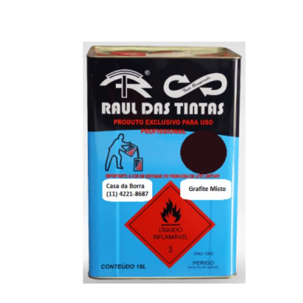 TINTA ESMALTE RECUPERADA RAUL 18 L. GRAFITE MISTO