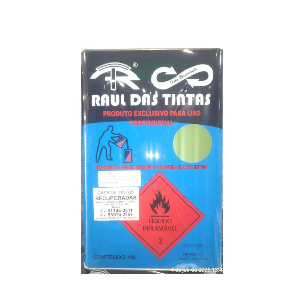 VERDE KIWI  TINTA ESMALTE RECUPERADA RAUL18 L.