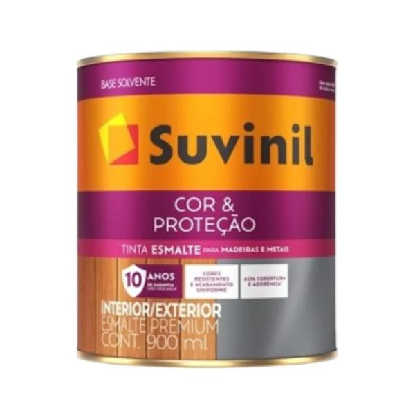 ESMALTE COR E PROTEÇÃO BRILHANTE BRANCO 900ml. SUVINIL
