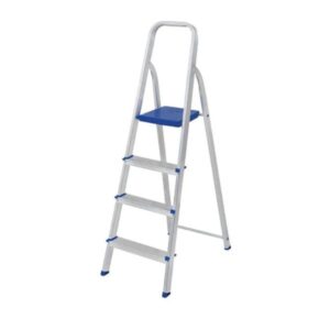 ESCADA DE ALUMÍNIO TESOURA REAL 4 DEGRAUS