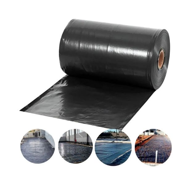 LONA PLÁSTICA PRETA 4 METROS IMPERMEÁVEL PARA PINTURA